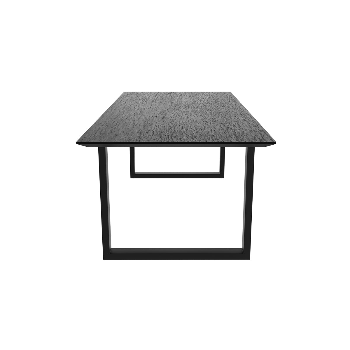 acheter table de repas en bois noir adok