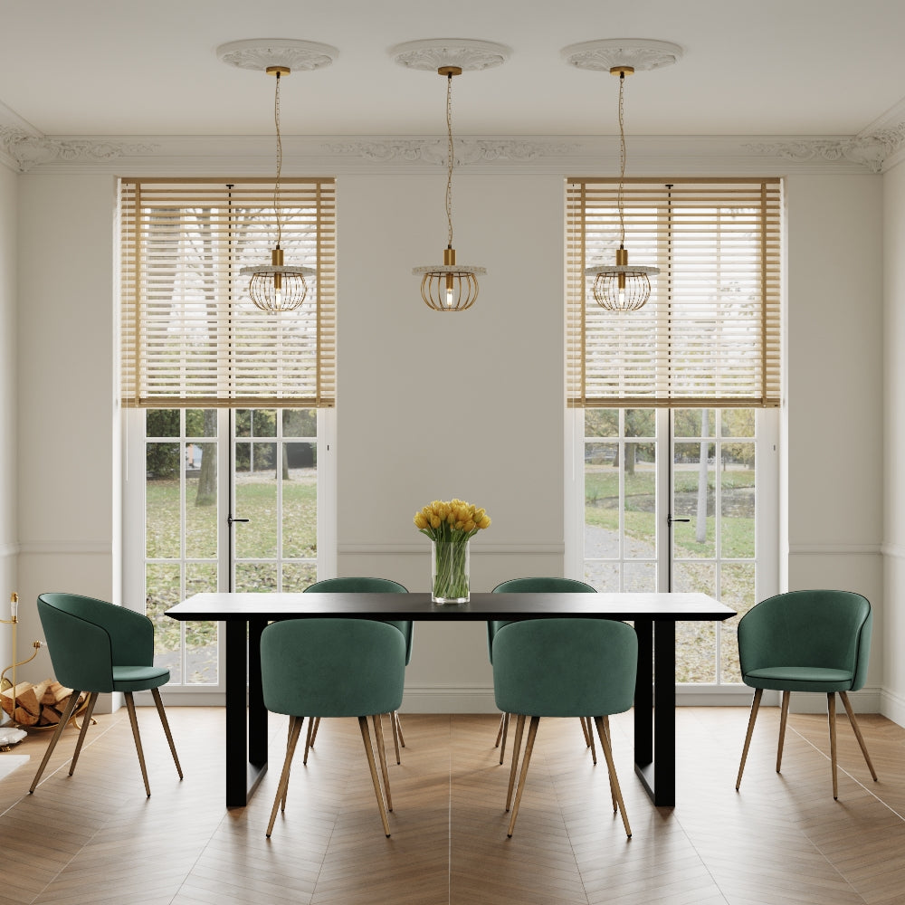 acheter table en bois noire 1_ personnes