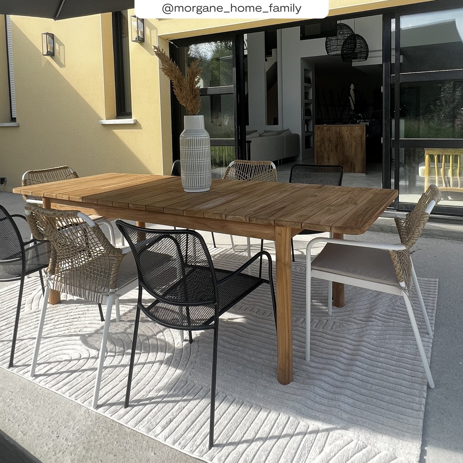 acheter table extensible de jardin kora en bois
