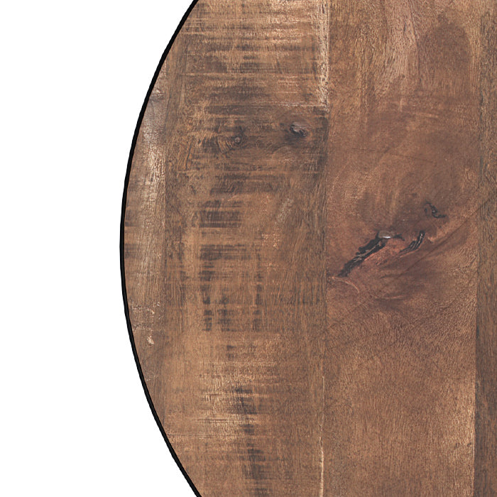 acheter table ronde tajy bois et noir