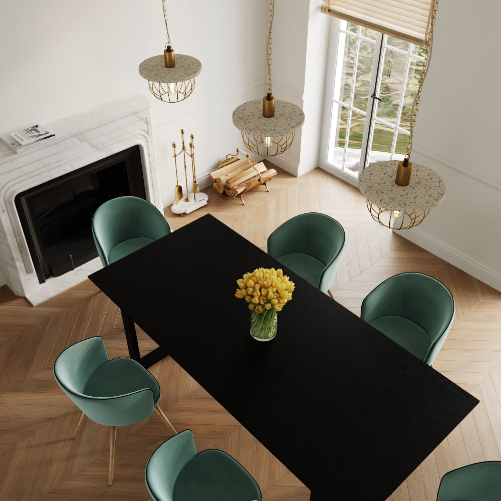 acheter tablea 10 personnes en bois noire