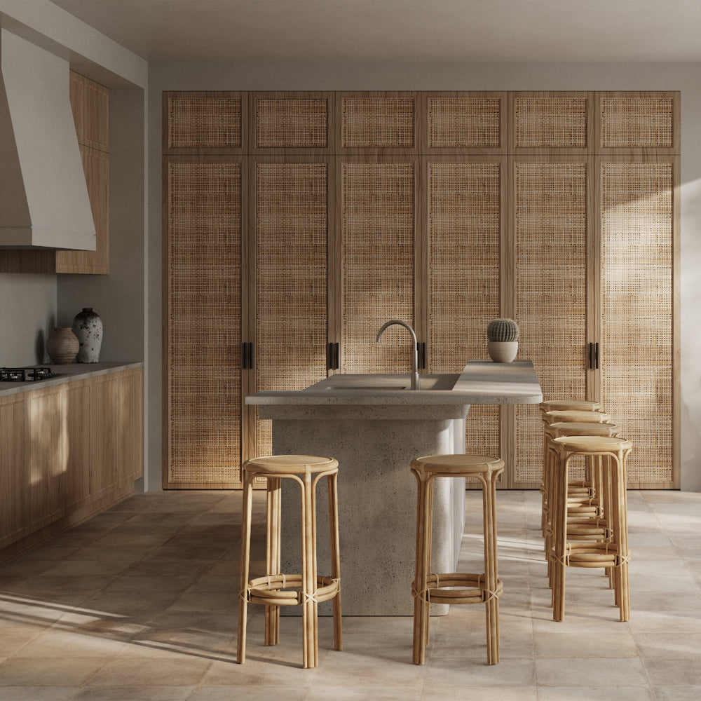 acheter tabouret de bar en rotin confortable