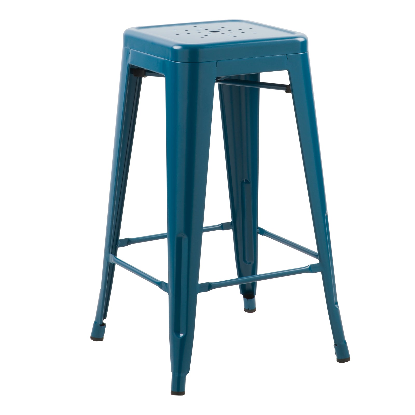 acheter tabouret de bar industriel bleu