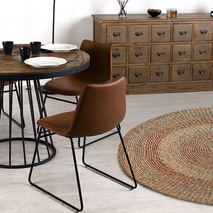 acheter tapis rond ethnique