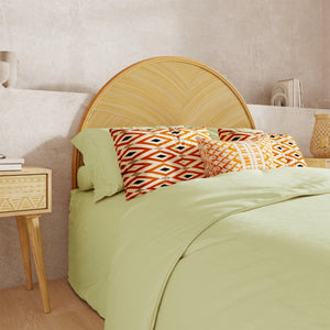 acheter tete de lit 140 cm en rotin clair