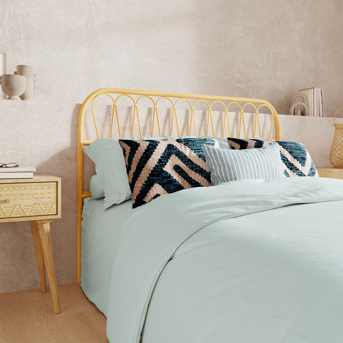 acheter tete de lit 140 en rotin