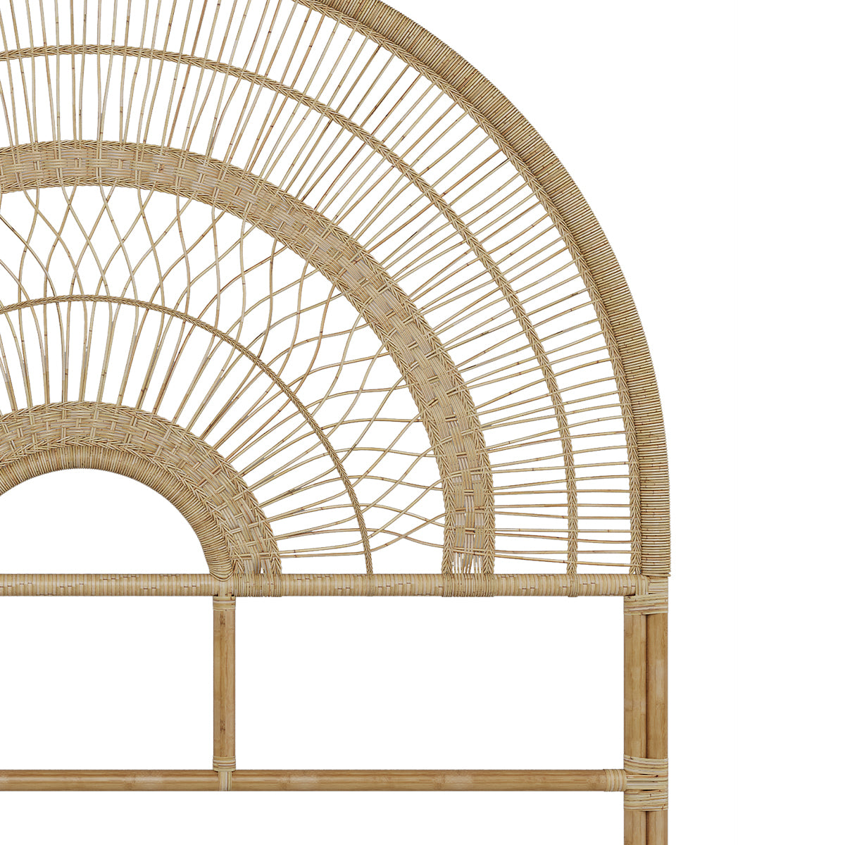 acheter tete de lit en rotin 140 cm asteria 