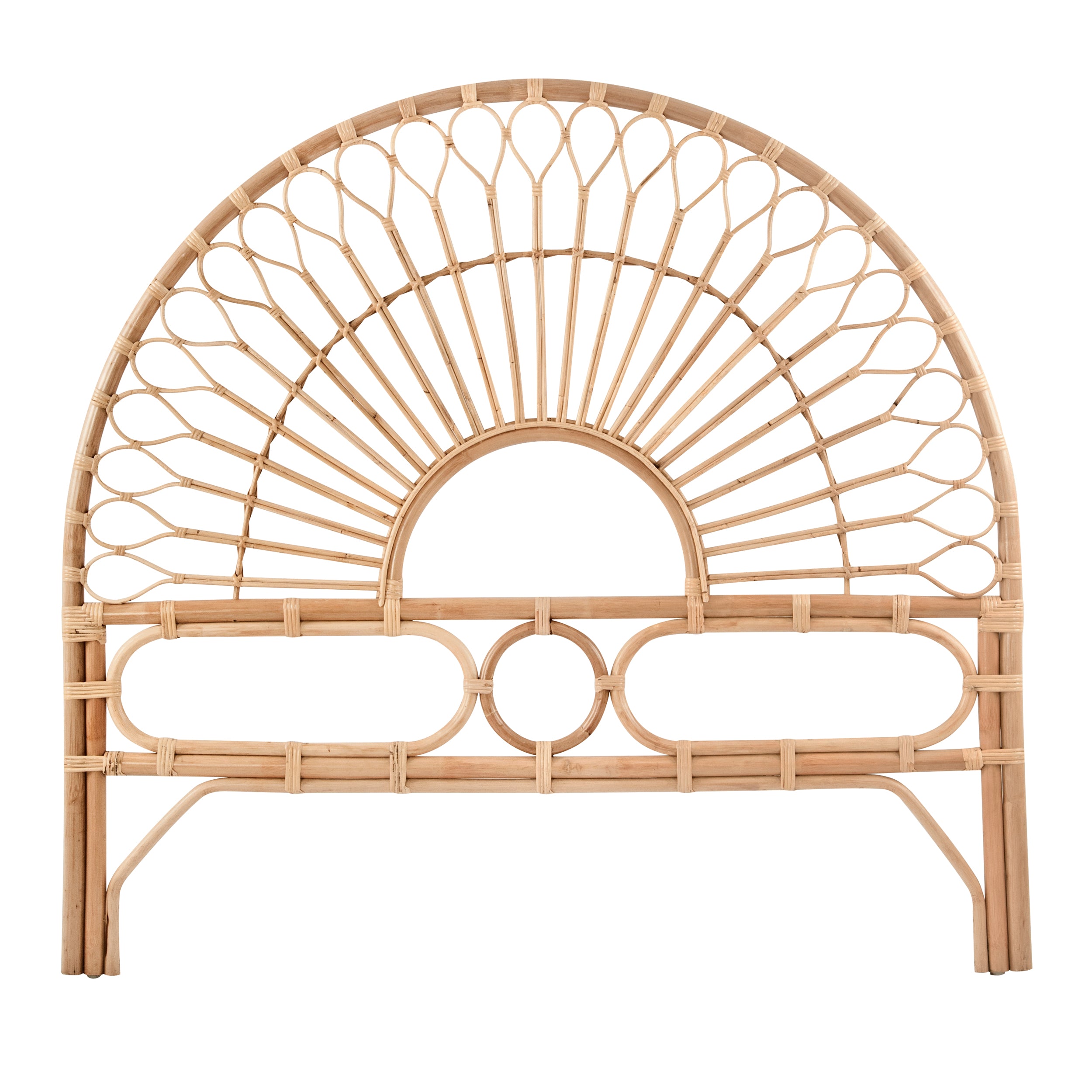 acheter tete de lit en rotin naturel