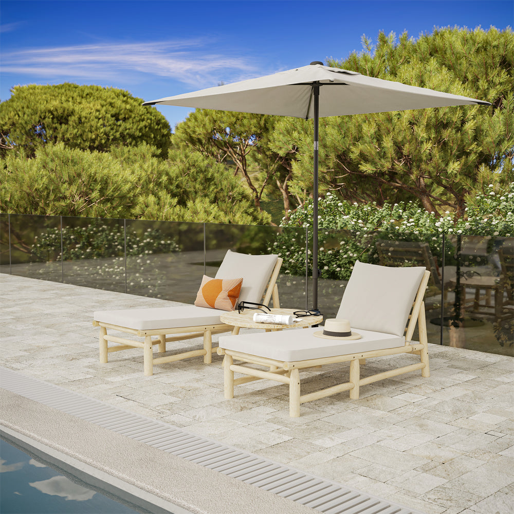 acheter transat de jardin en bois de teck