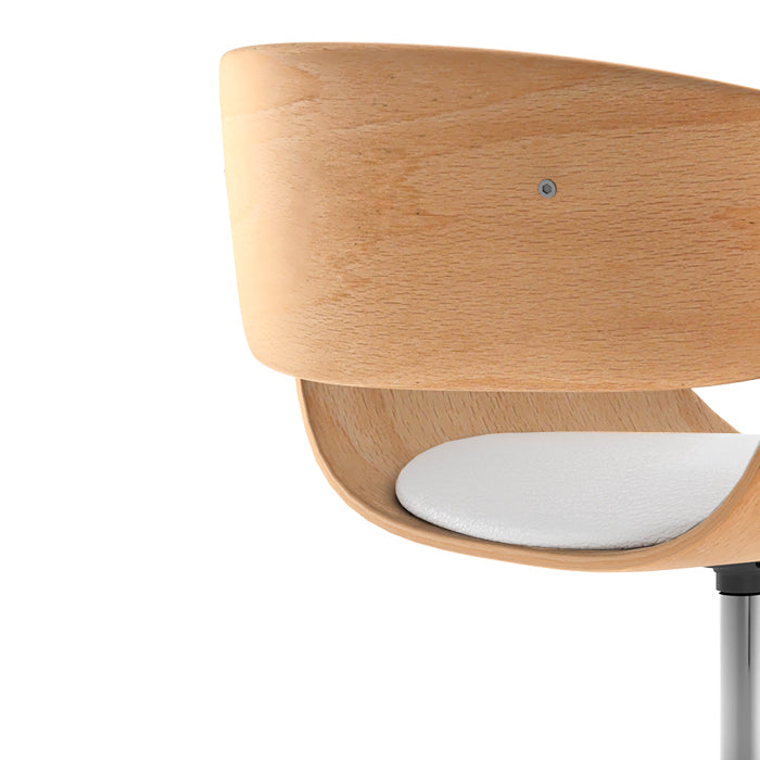 acheter une chaise bureau blanche rembour_e pivotante en pu hauteur d assise reglable