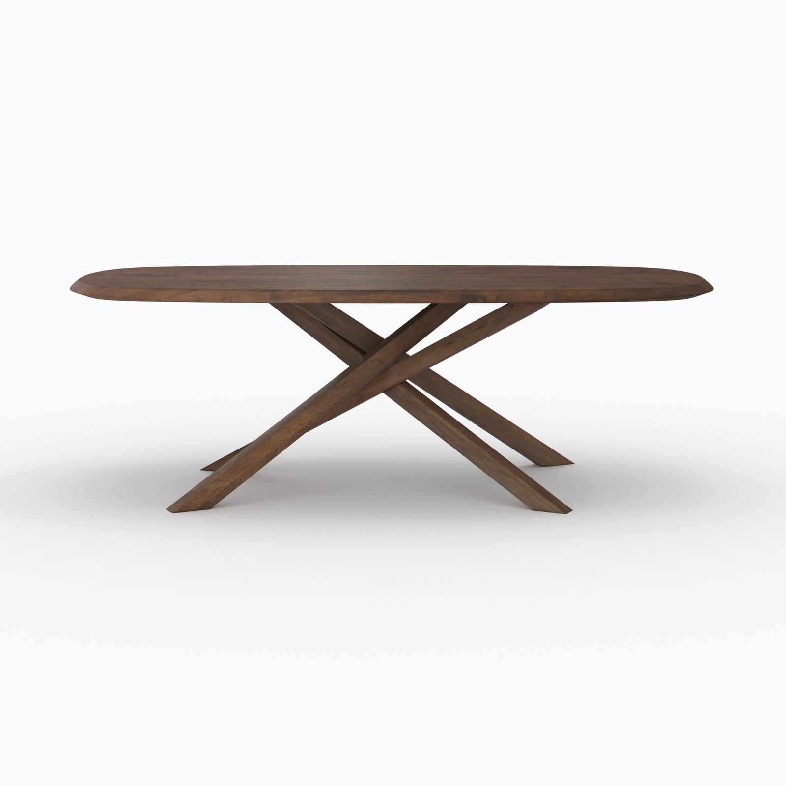 aladin table en bois d hevea massif fonce 8 places