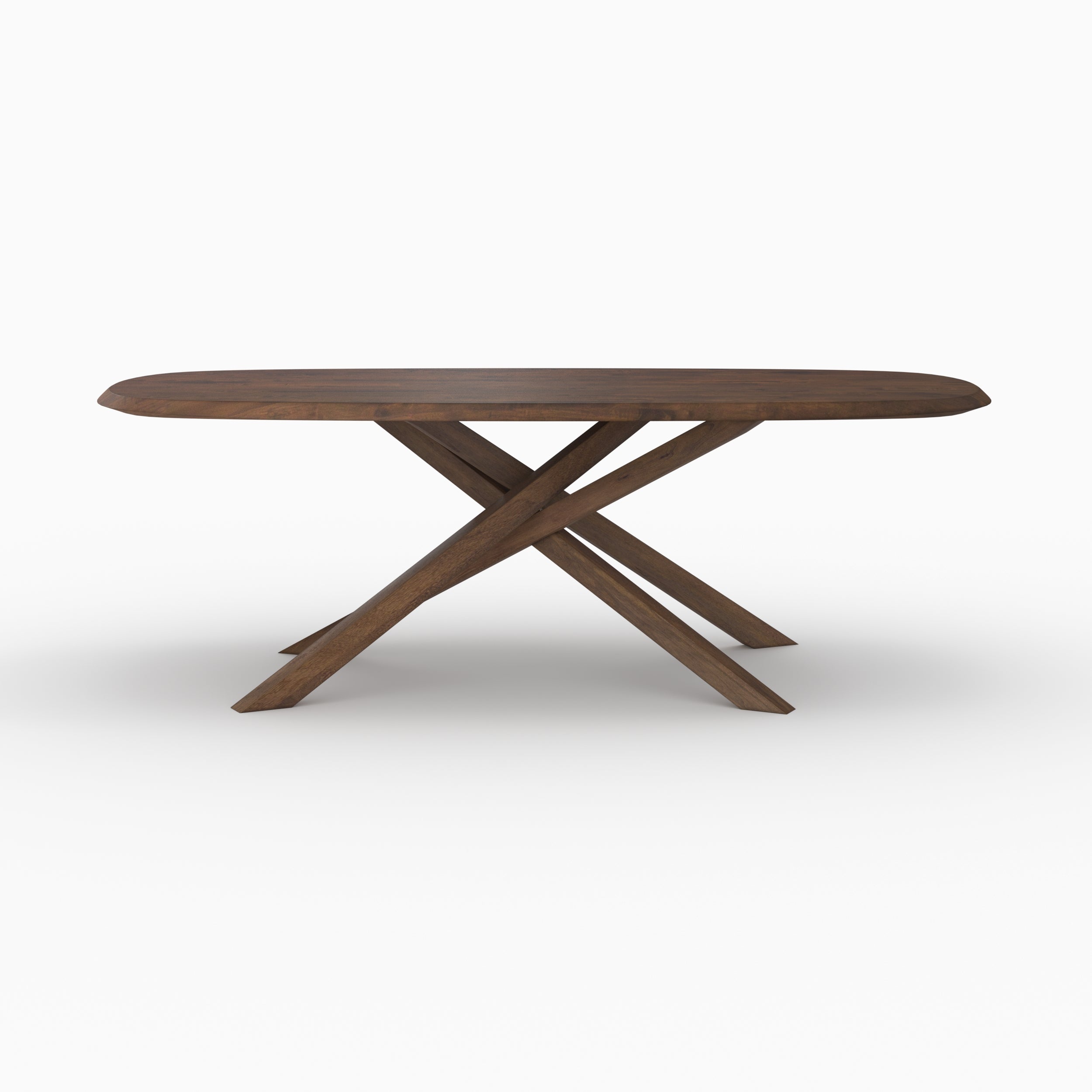 aladin table en bois d hevea massif fonce 8 places