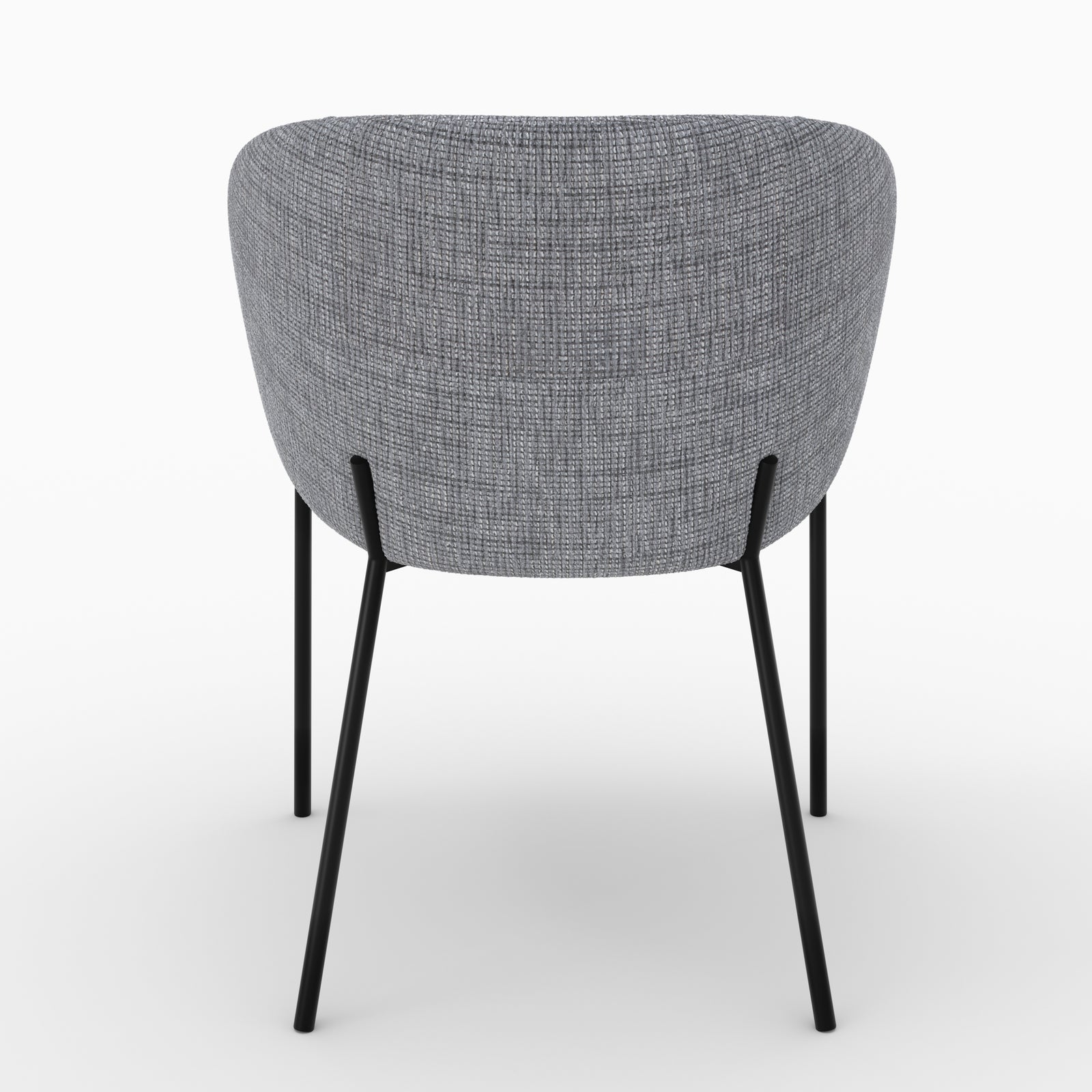 andy chaise en tissu gris chine