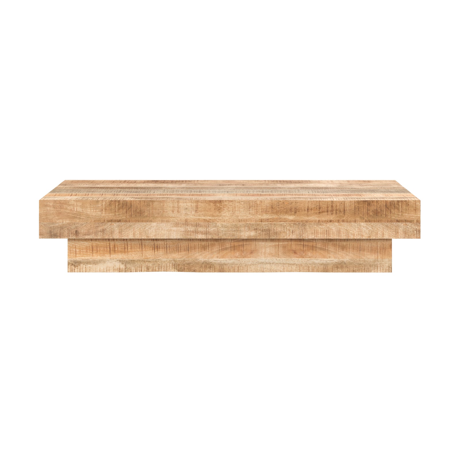 areto table basse rectangulaire bois de manguier