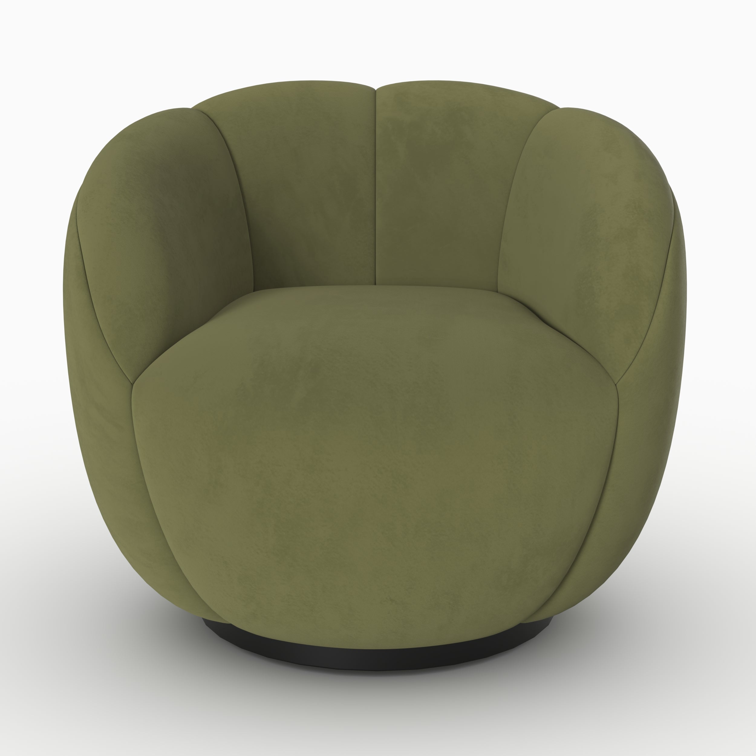 assise pivotante yse fauteuil vert velours