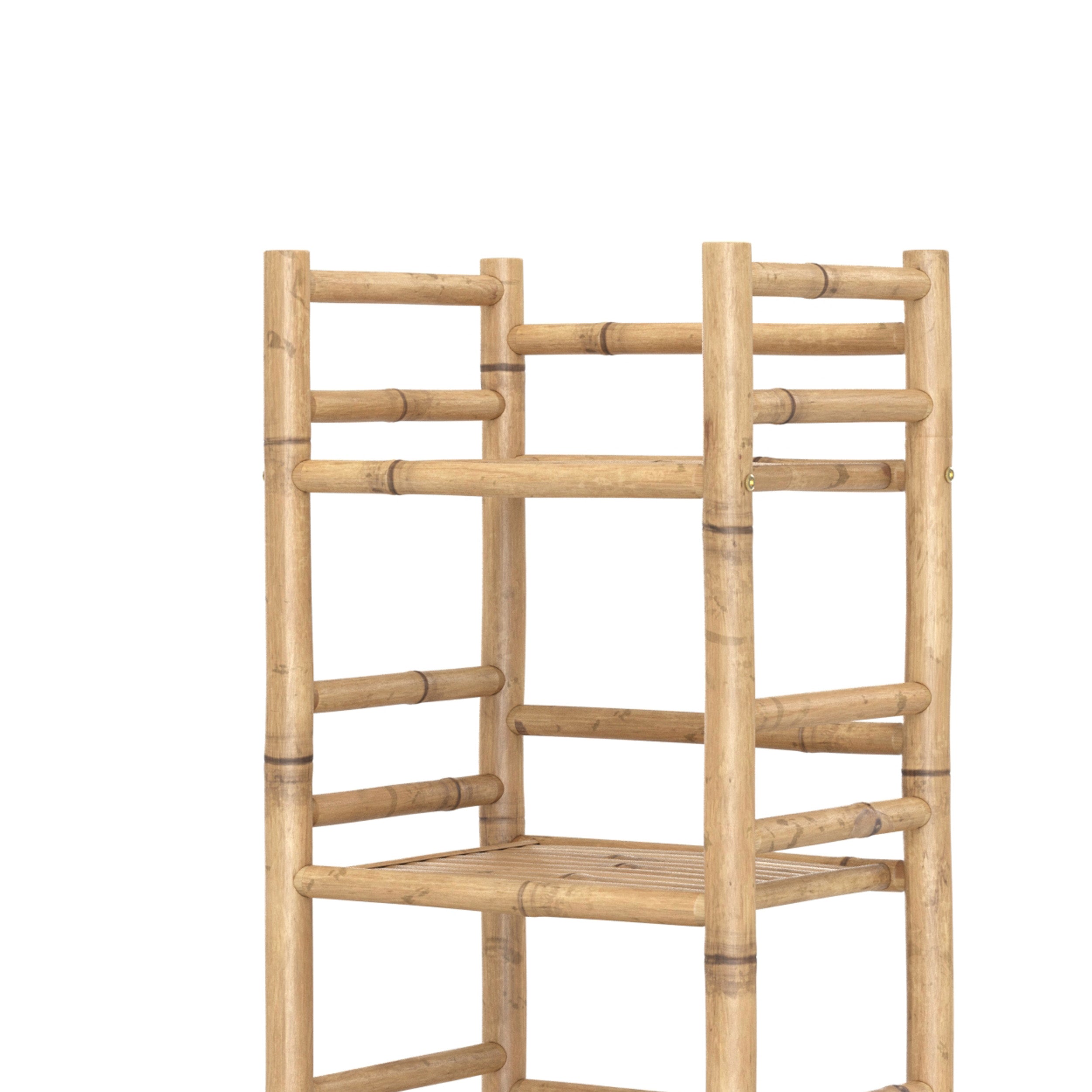 Scaffale Bami in bambù, 4 ripiani