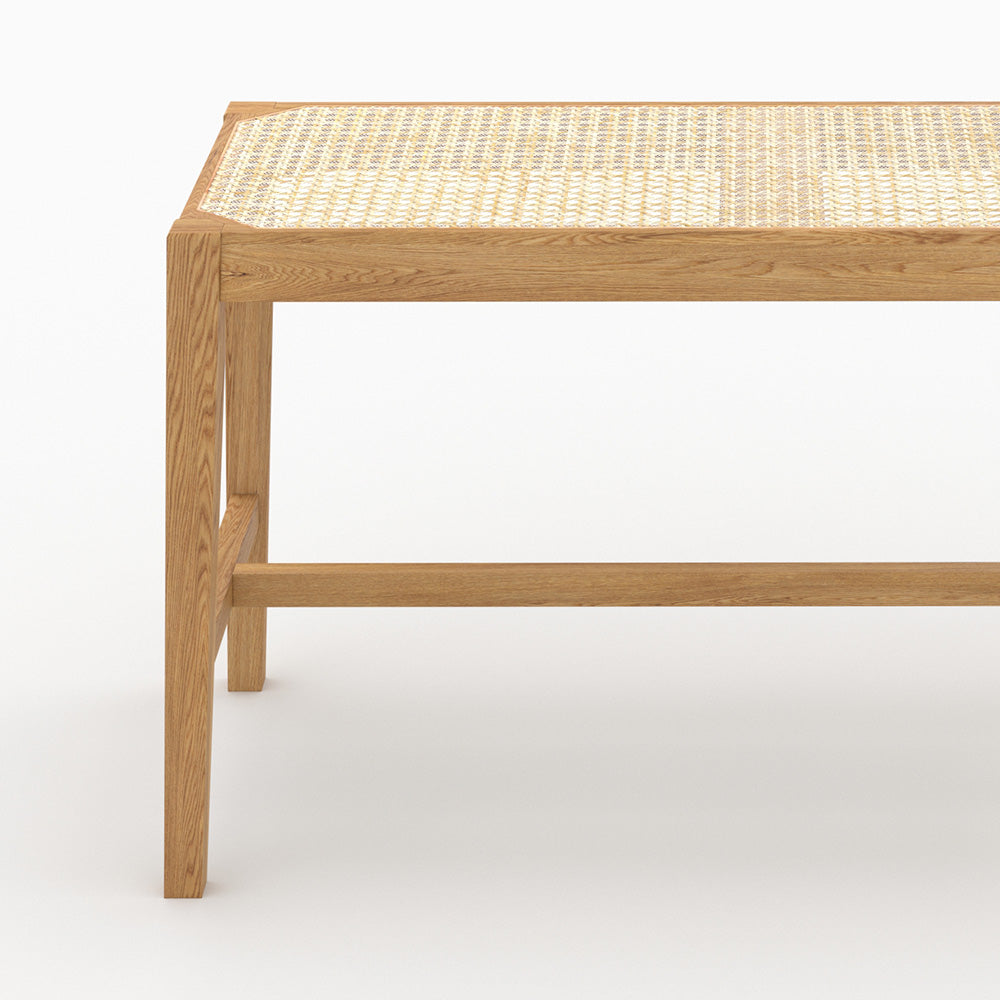 banc 2 places en bois de chene massif cannage kappa