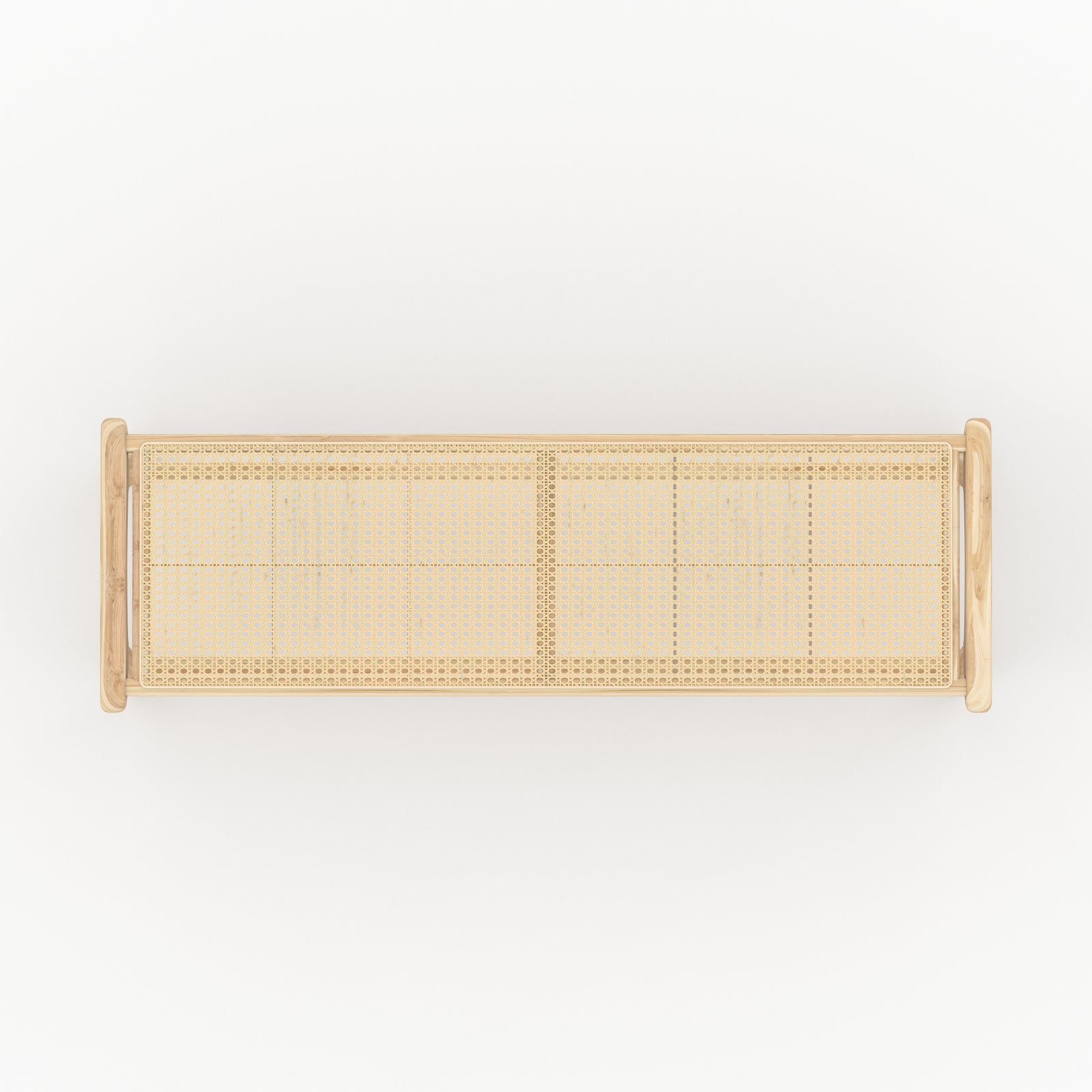 banc cannage rotin 120 cm kuna