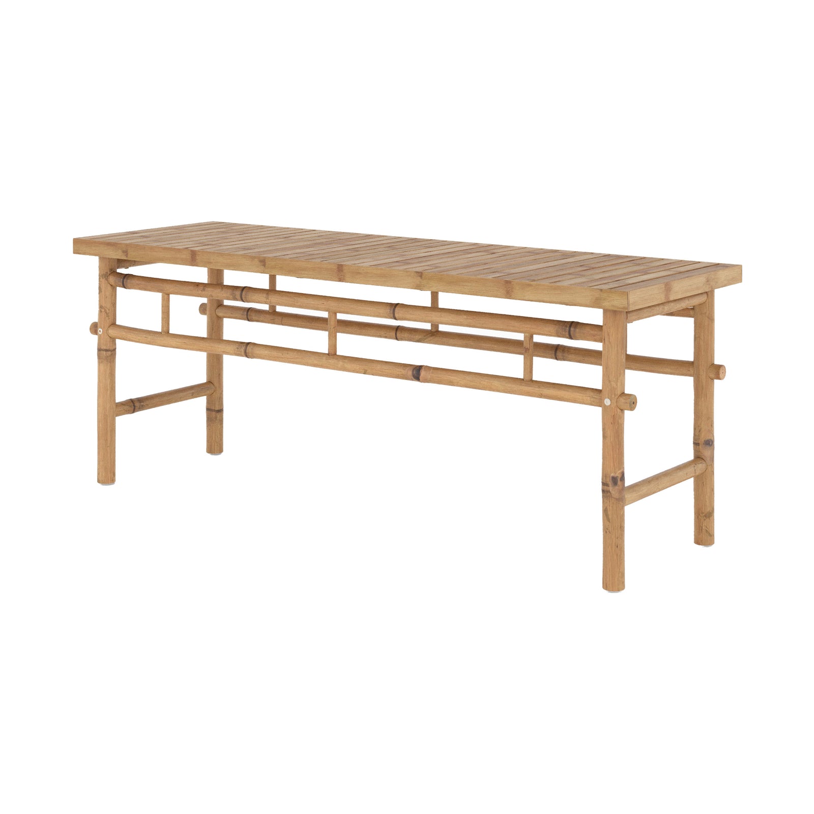 banc de jardin 2 places en bambou vadella fond blanc