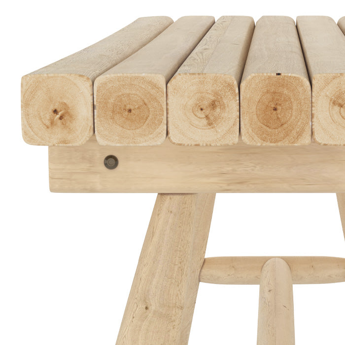 banc de jardin en bois 2 places makam