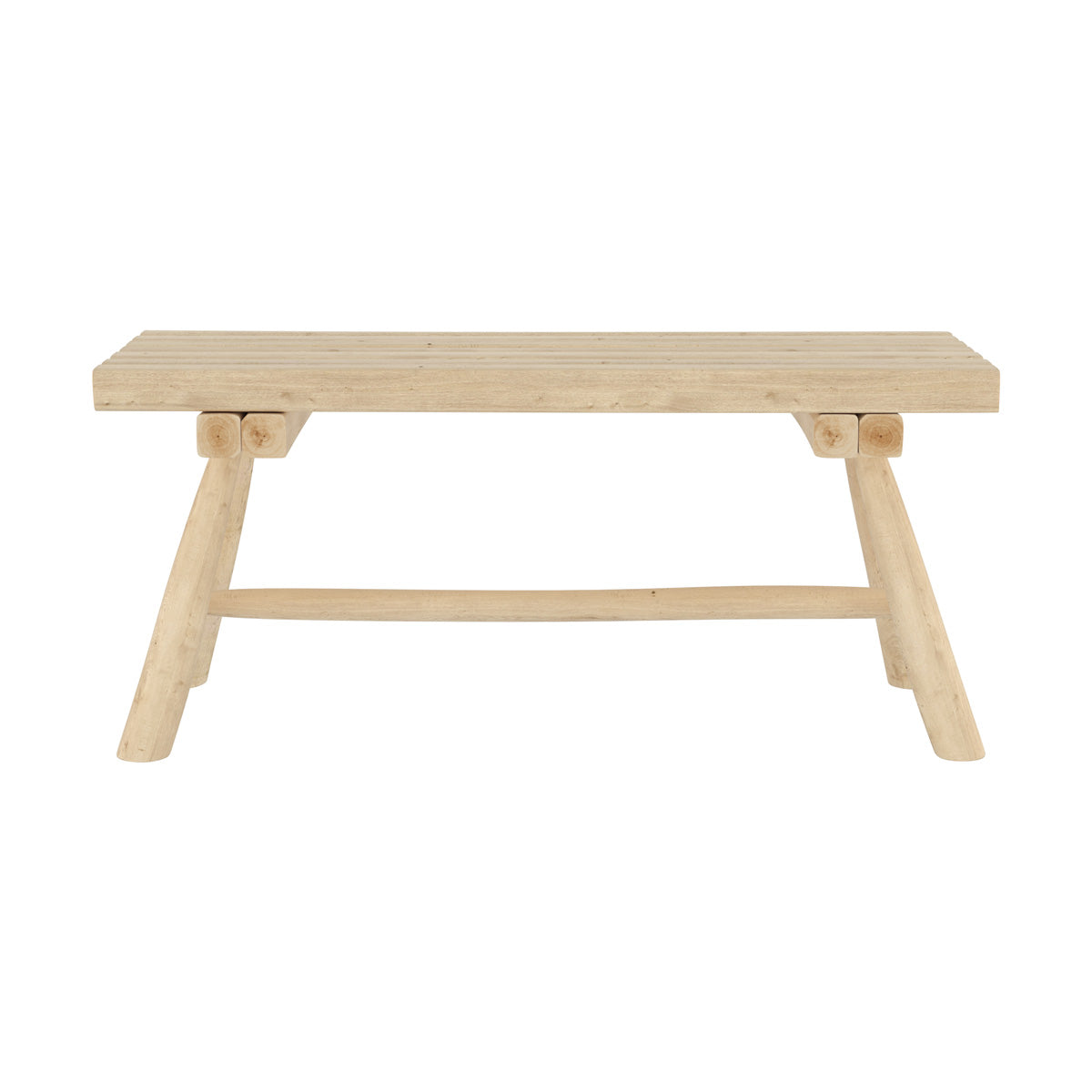 banc de jardin en branche de teck 2 places makam
