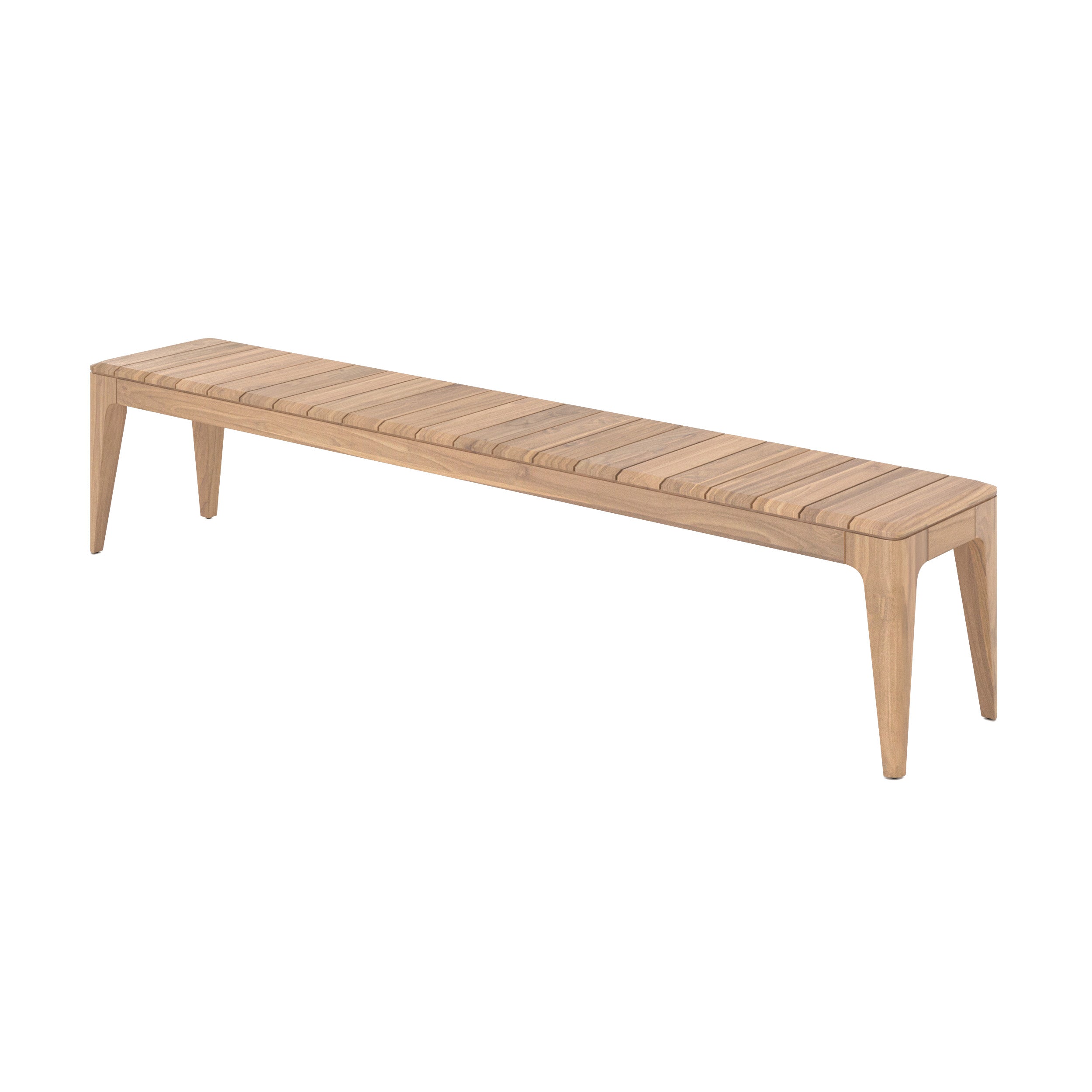 Banc de jardin Nonza en bois de teck recyclé 5 personnes