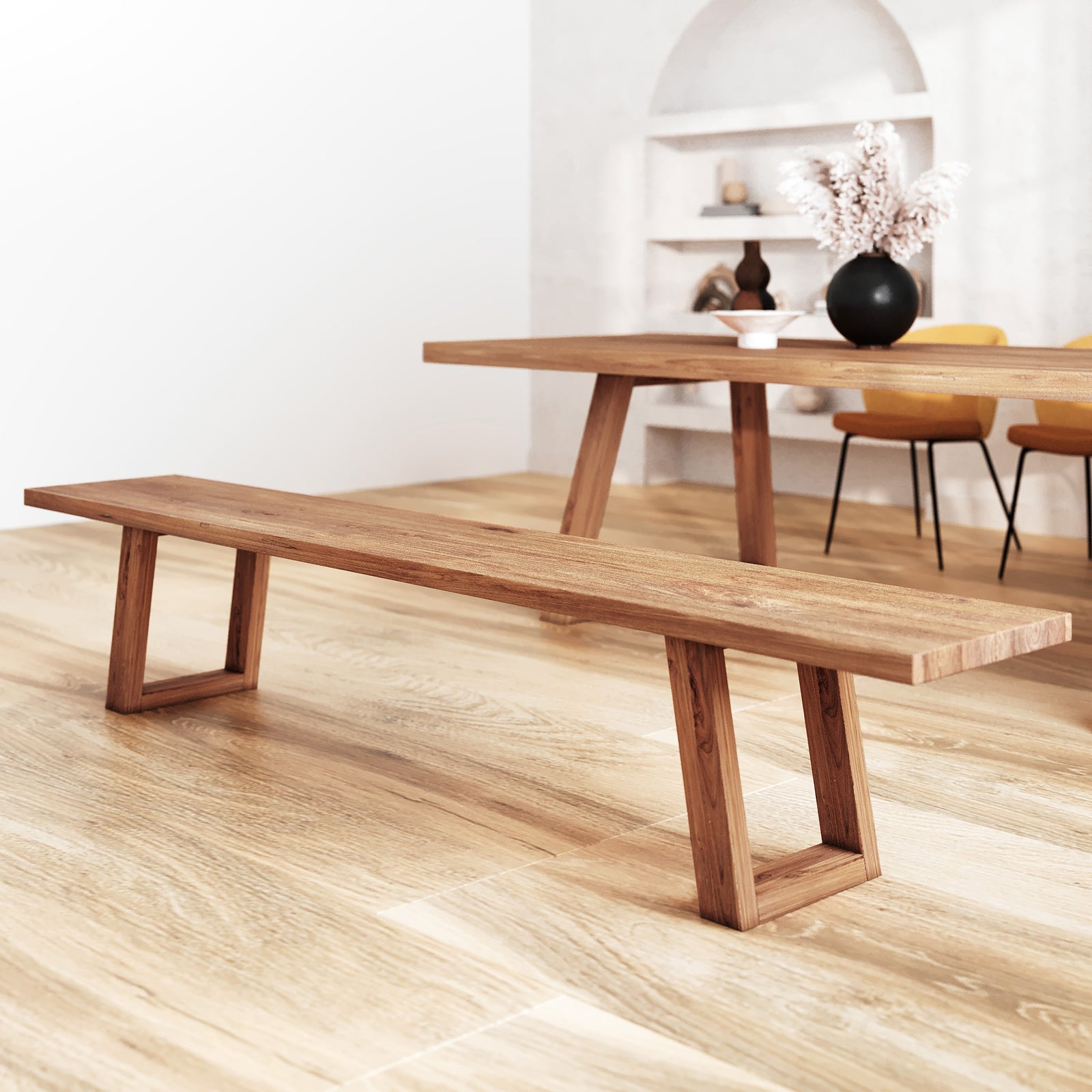 banc en bois de teck 240 cm