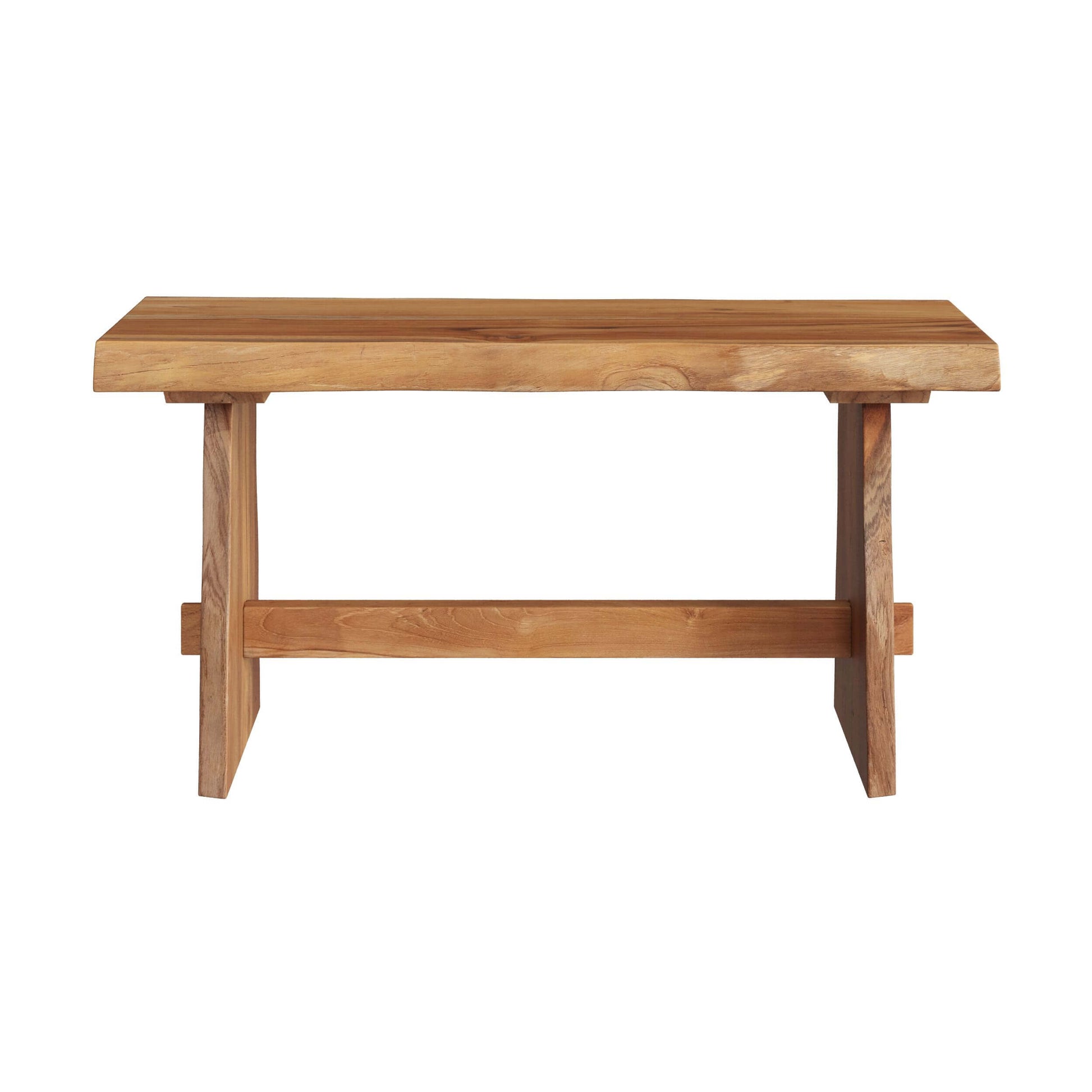 banc en bois de teck recycle vic 90 cm