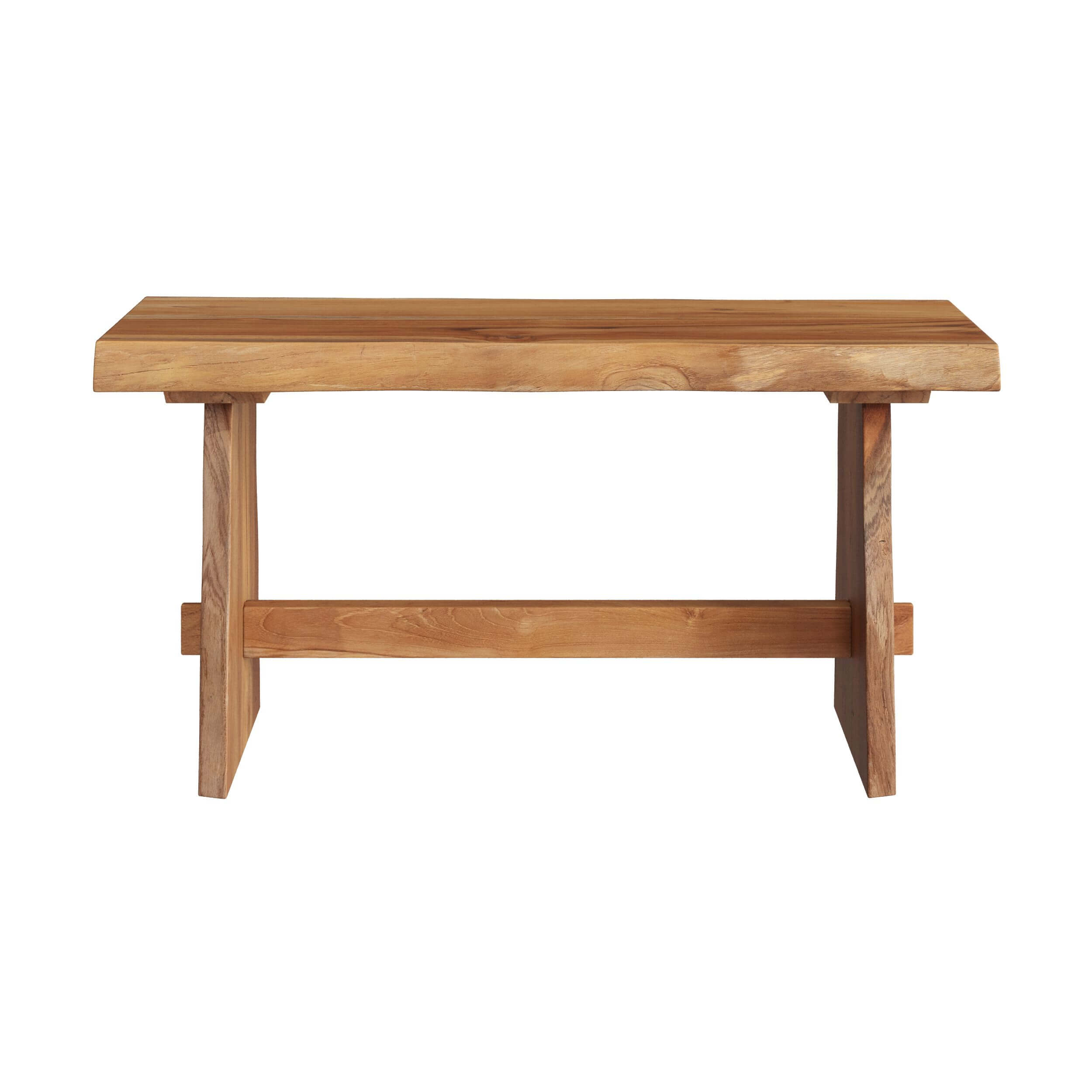 banc en bois de teck recycle vic 90 cm