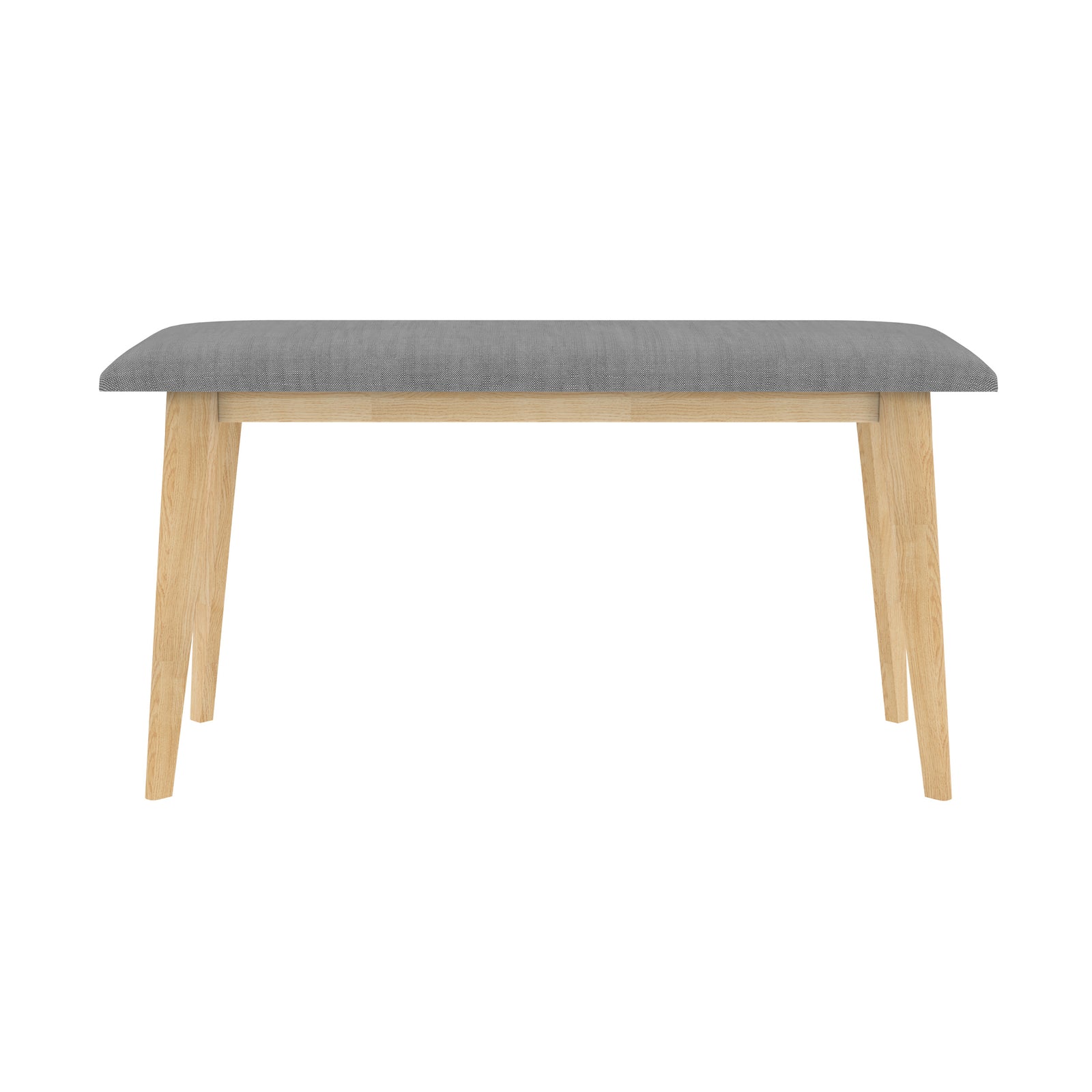 banc en tissu gris et bois clair corretta