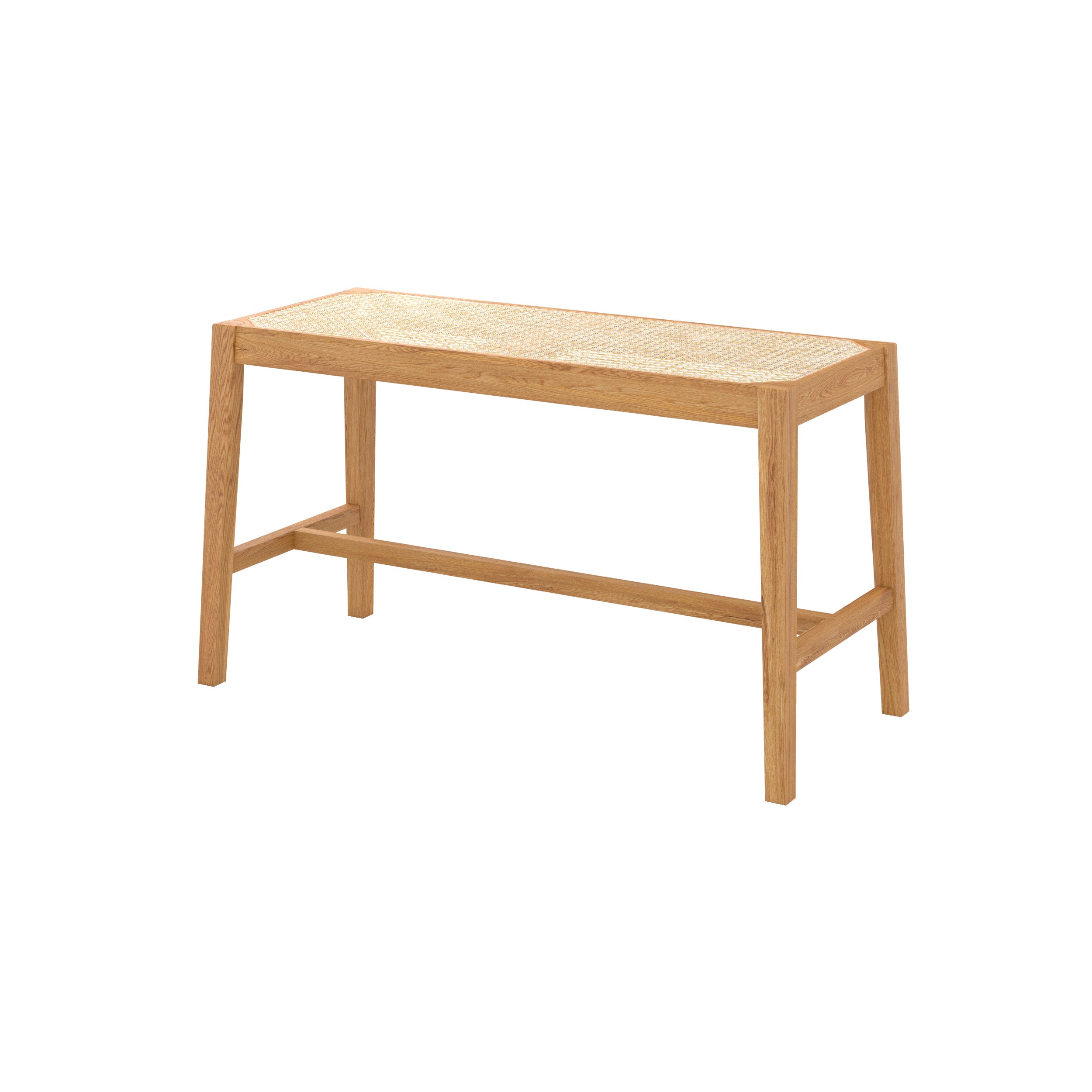 banc kappa en bois et cannage fond blanc