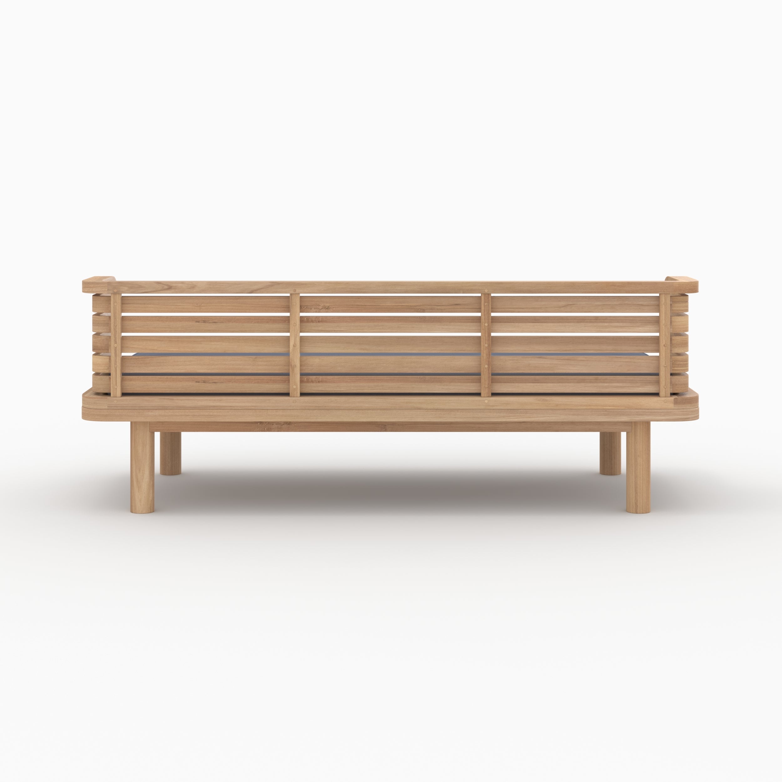 banquette de jardin kilda 2 places bois tissu gris_1