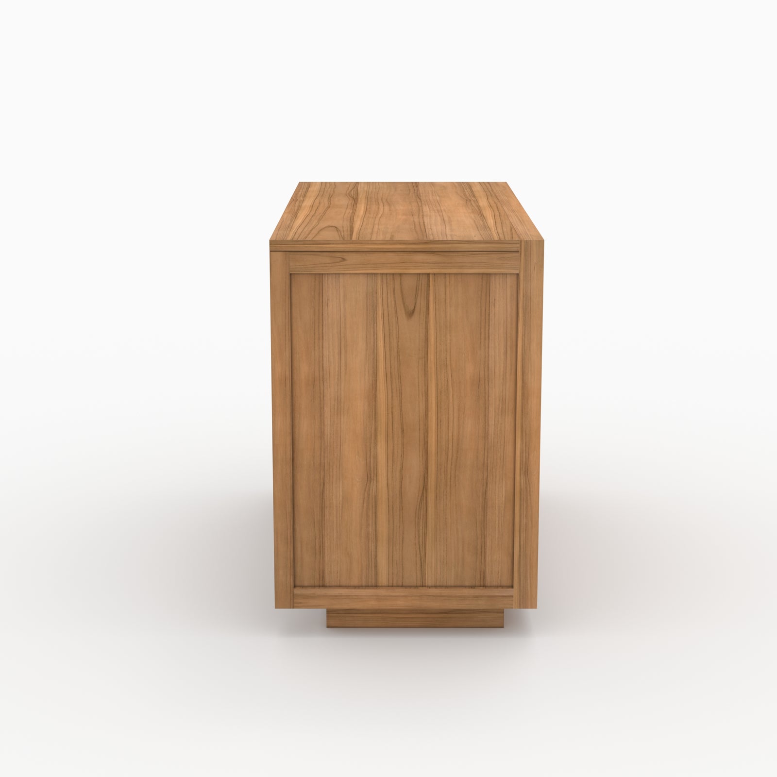 bois de teck salle de bain rangement