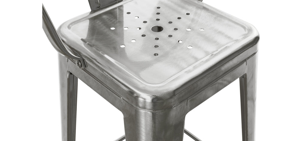 chaise indus de bar colorée