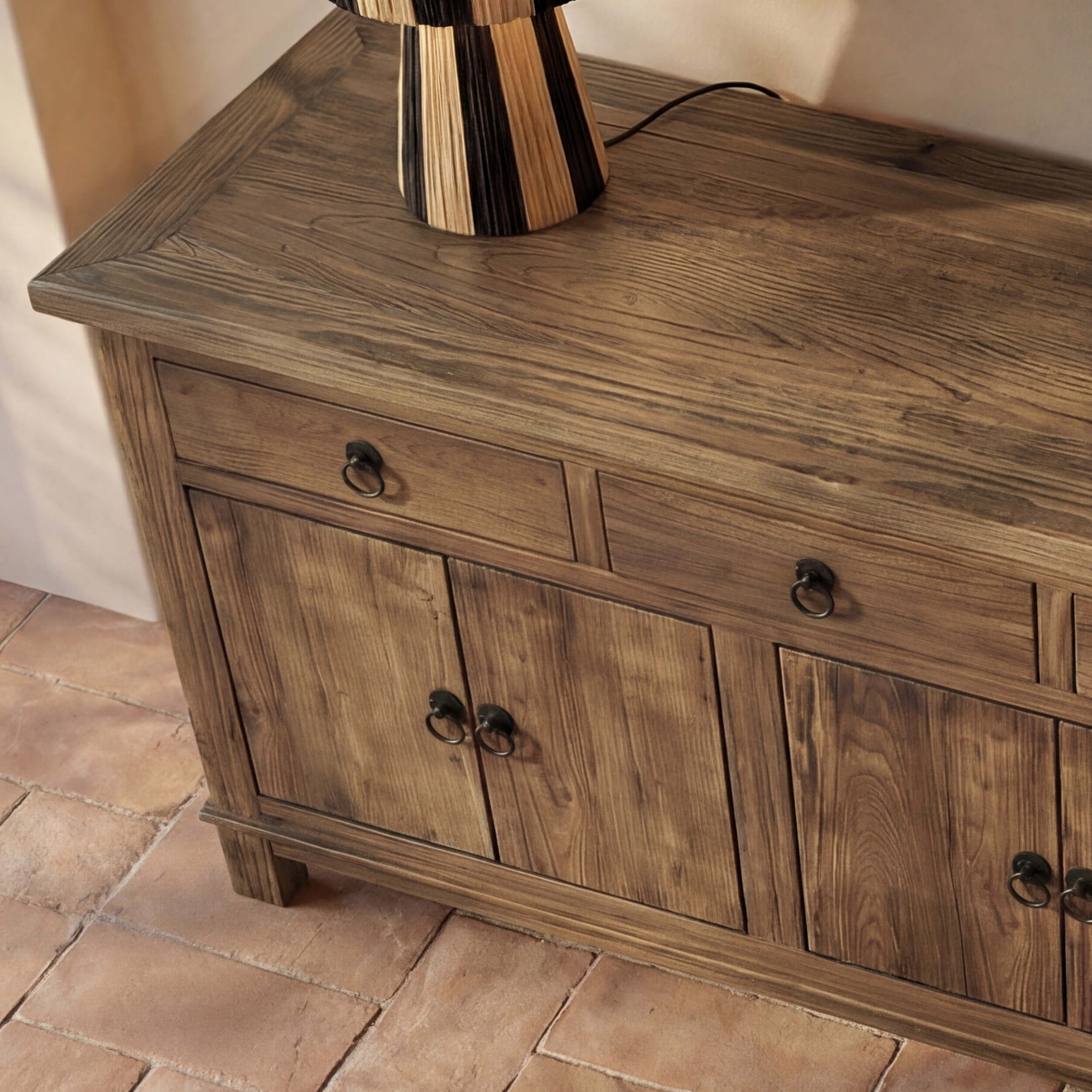 Buffet Mastic en bois 3 portes 4 tiroirs