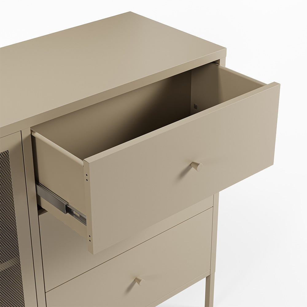 Buffet Latem en metal beige