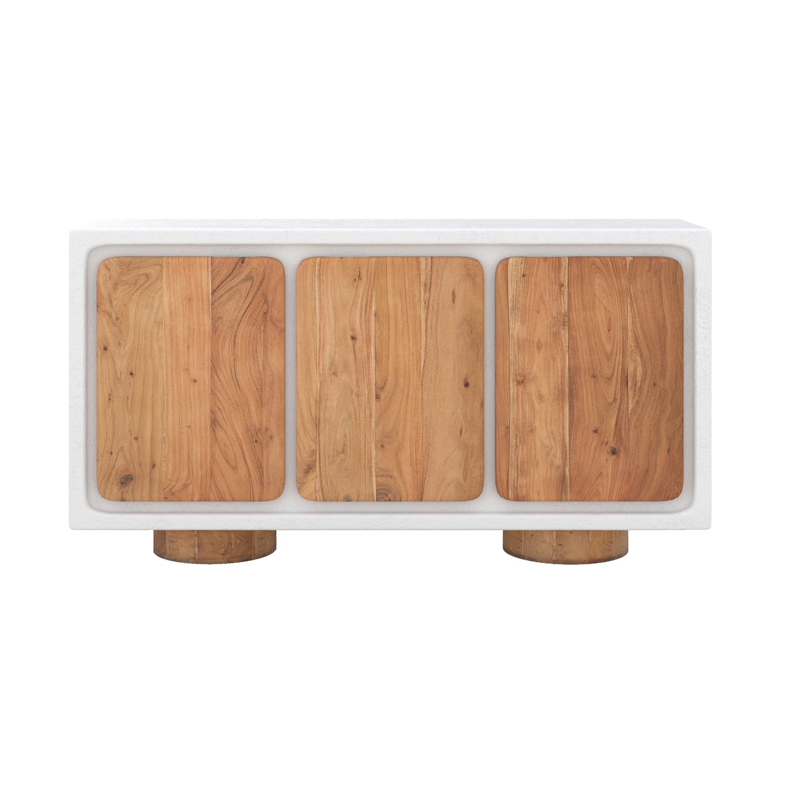 buffet eden pour salon design beton et bois