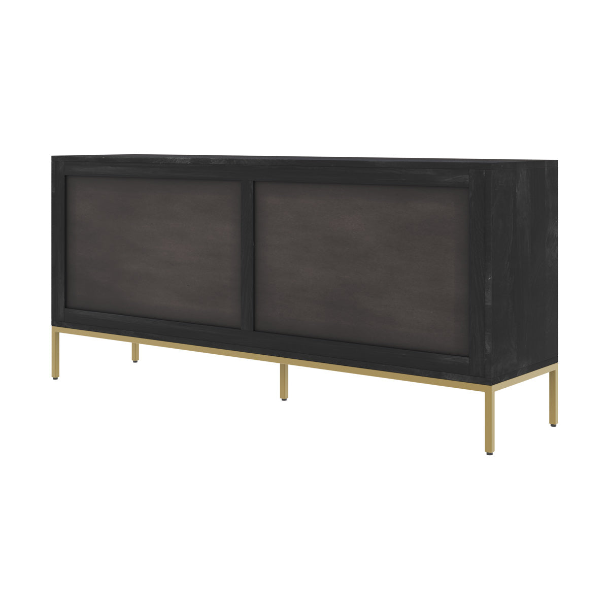 buffet en ardoise metal et bois de manguier marcelle 4 portes