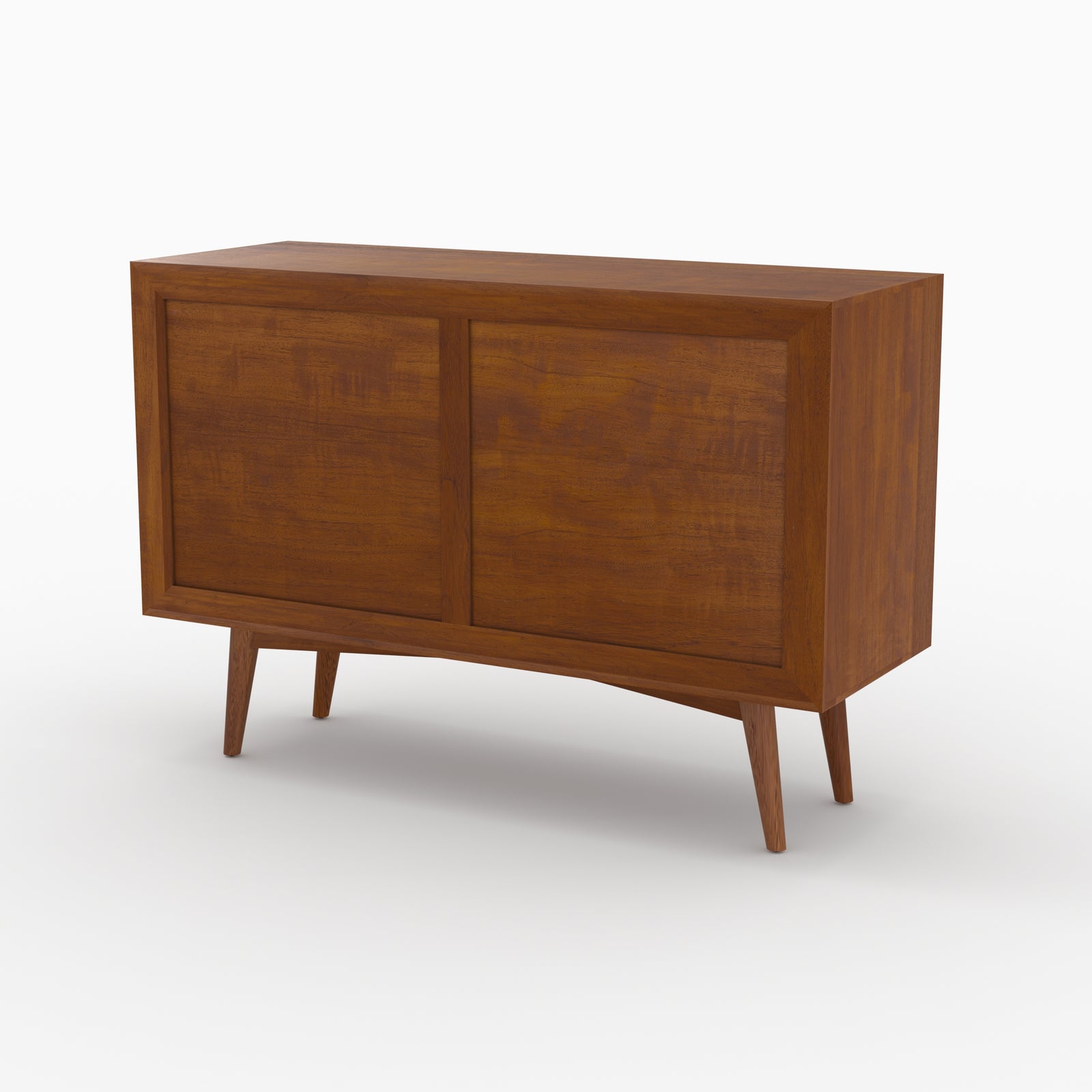 buffet en bois de teck waya petit modele 2 portes coulissantes