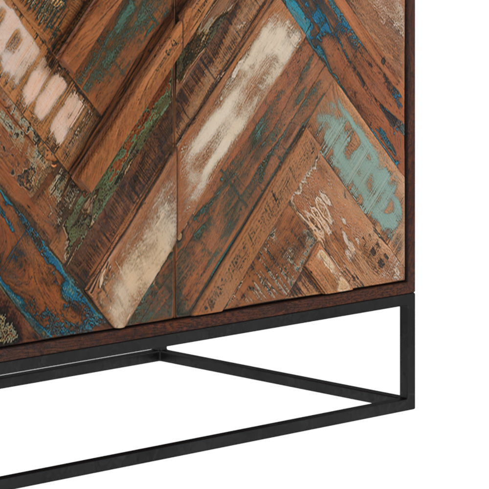 buffet en boisd d acacia 4 portes krabi