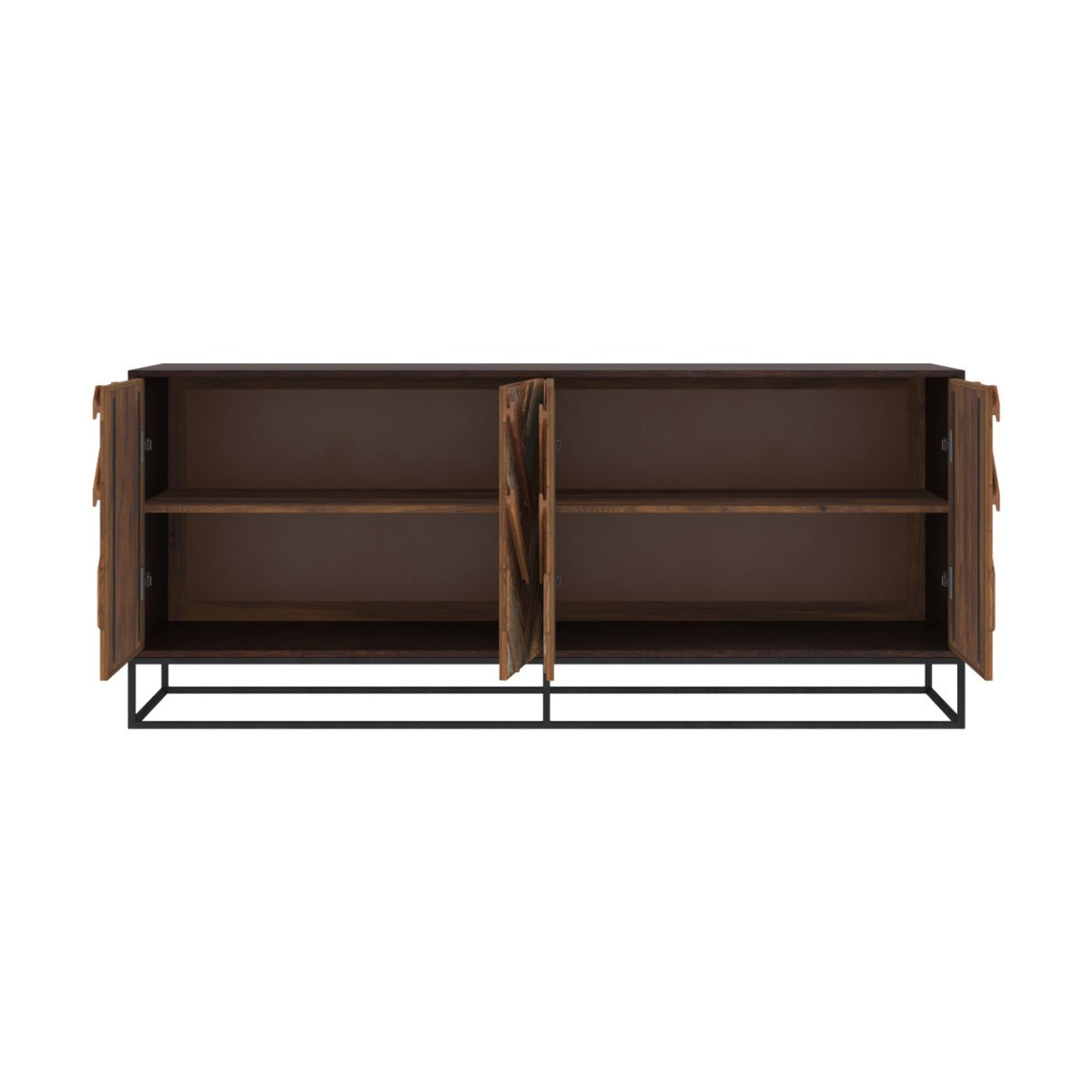 buffet krabi en bois d acacia 4 portes