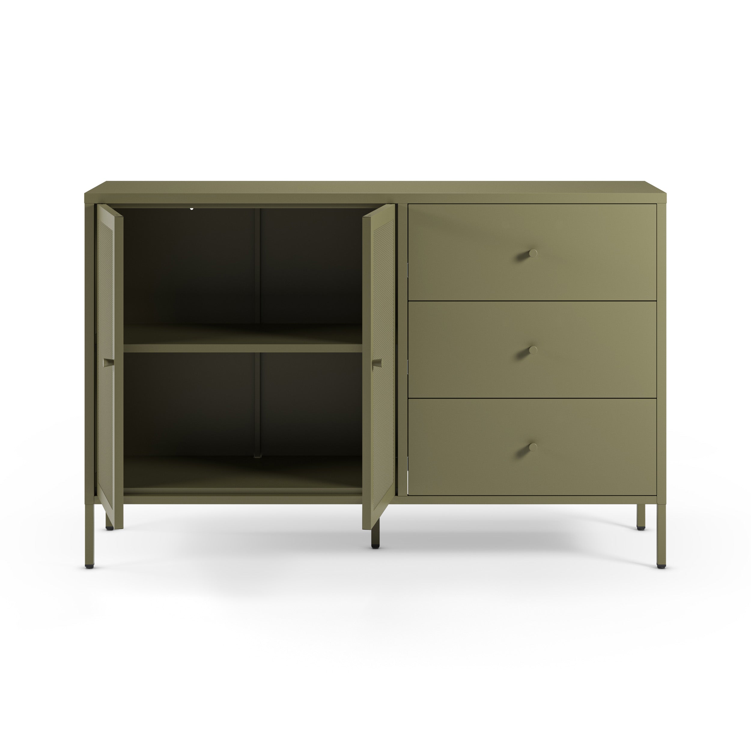 Buffet Latem en metal vert kaki