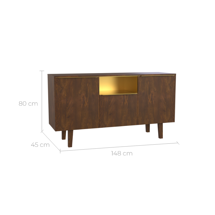 buffet pour rangement 3 portes