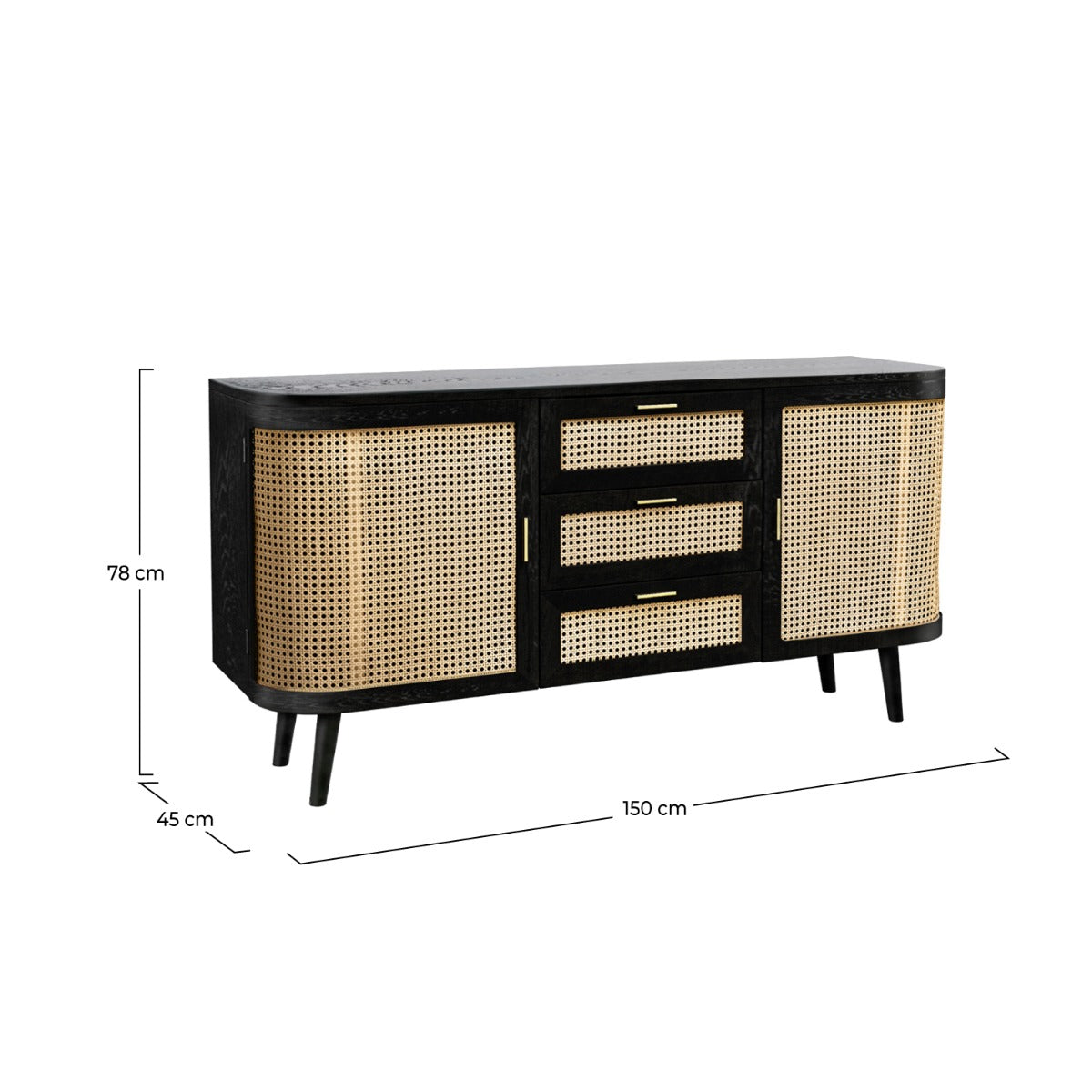 buffet wendy noir en bois de cannage_1