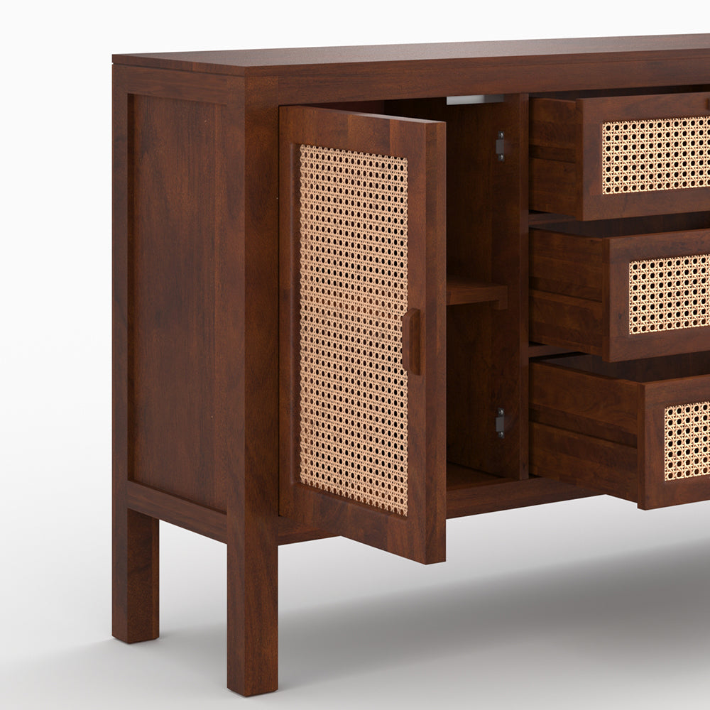 buffet_tiki_bois_cannage_manguier_style_vintage