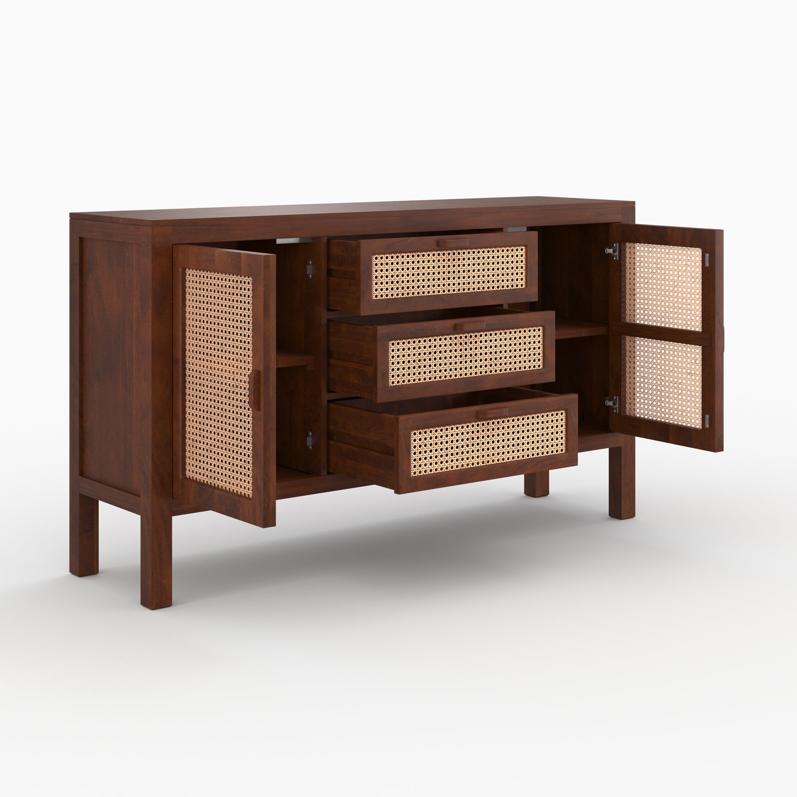 buffet_tiki_cannage_vintage_bois_manguier