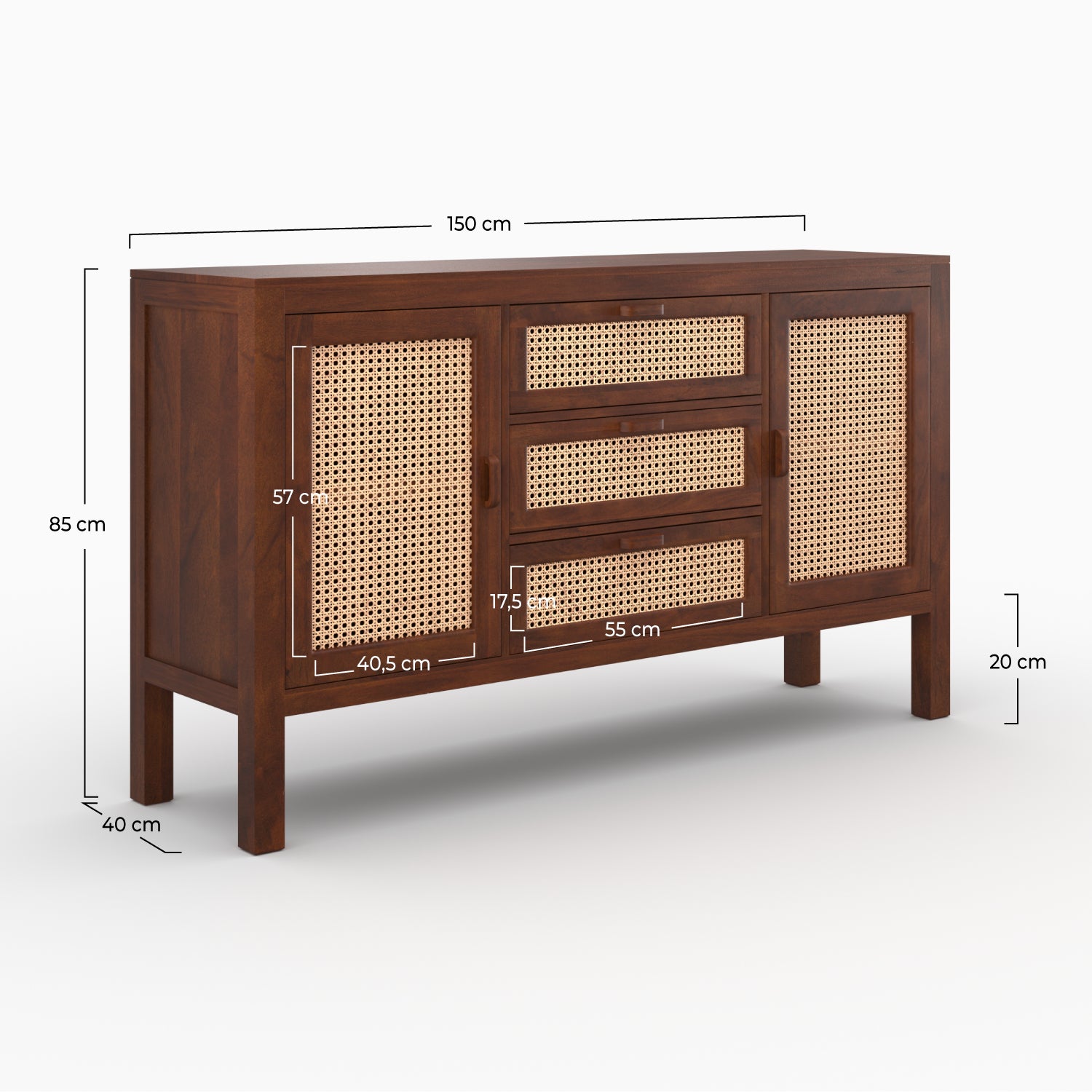 buffet_tiki_vintage_cannage_style_bois_manguier