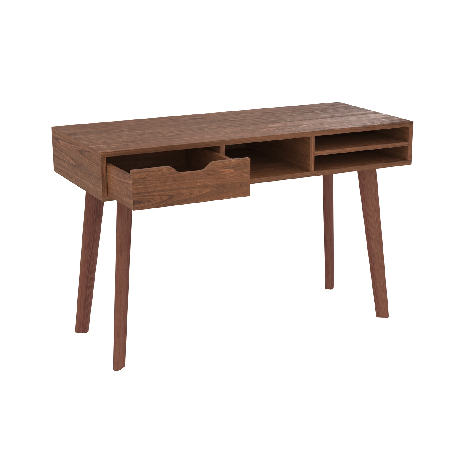bureau 120 cm bois fonce moka