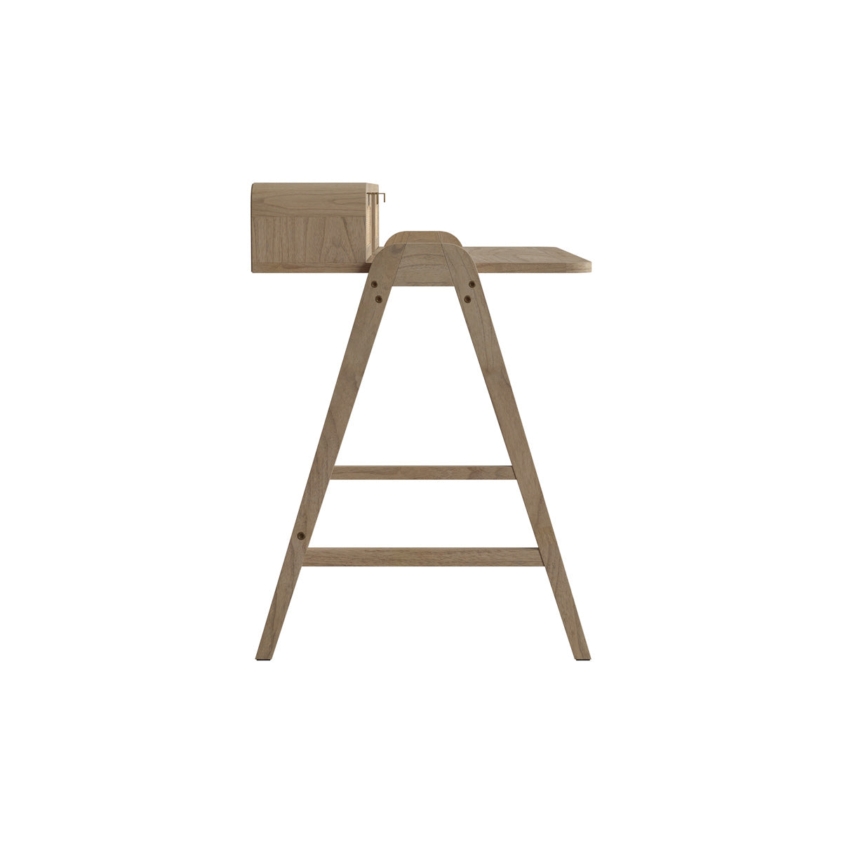 bureau bois cannage