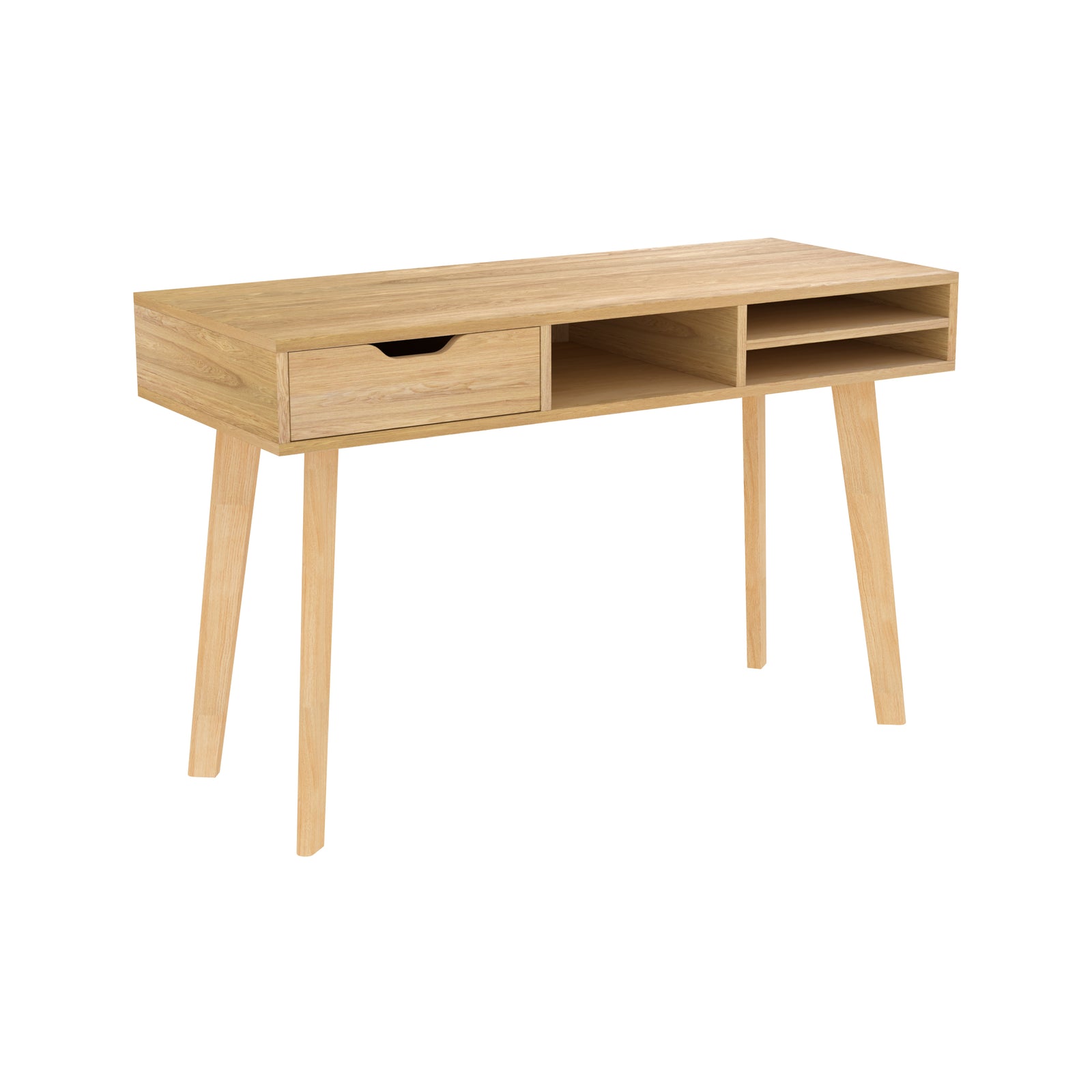 bureau en bois clair moka